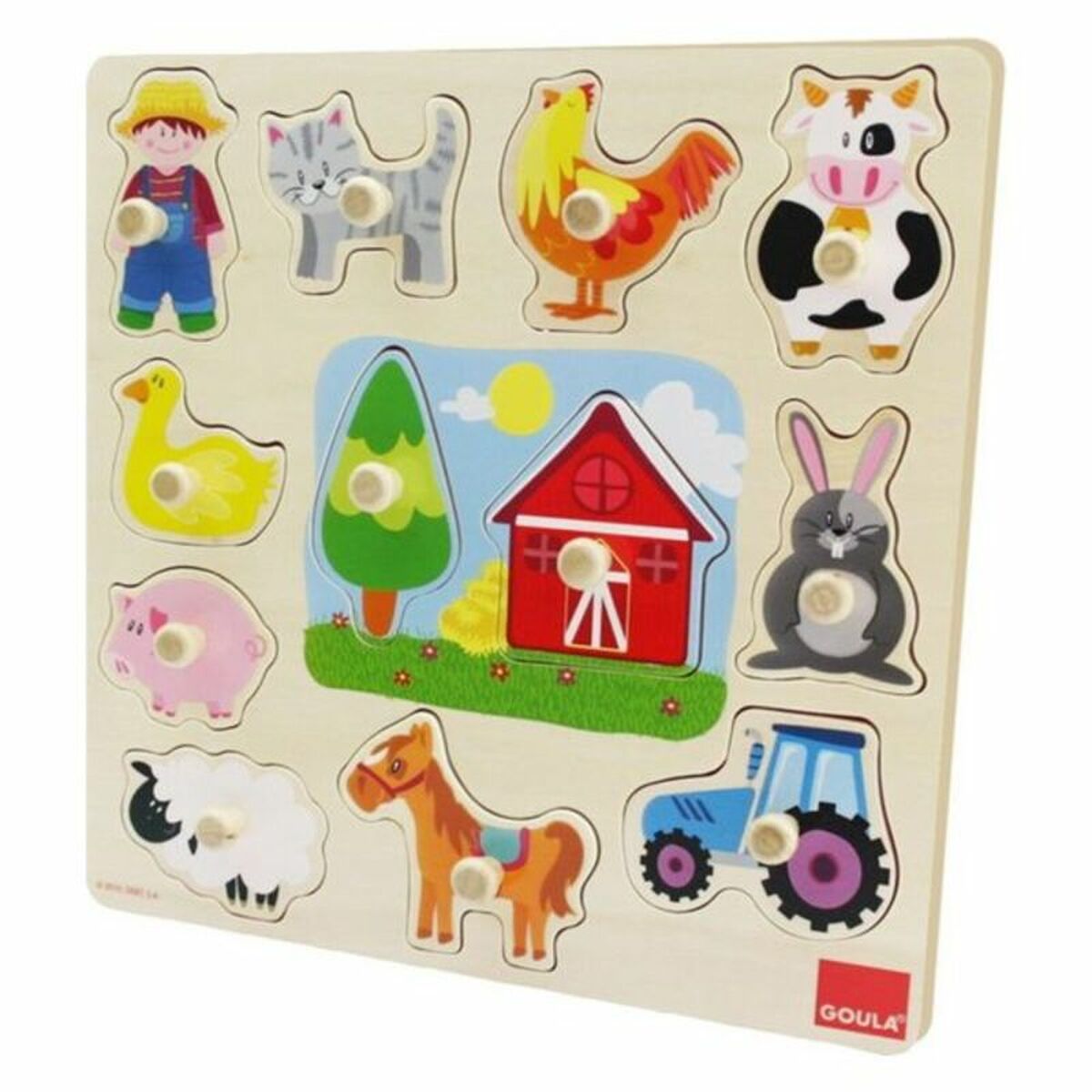 Child’s Wooden Puzzle Goula 53025 (12 pcs)