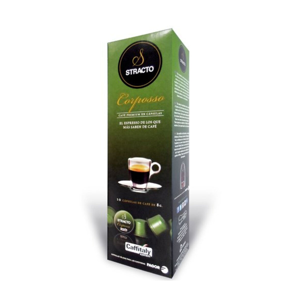 Coffee Capsules Stracto 80583 Corposso (80 uds) Coffee Capsules Stracto 80583 Corposso (80 uds)