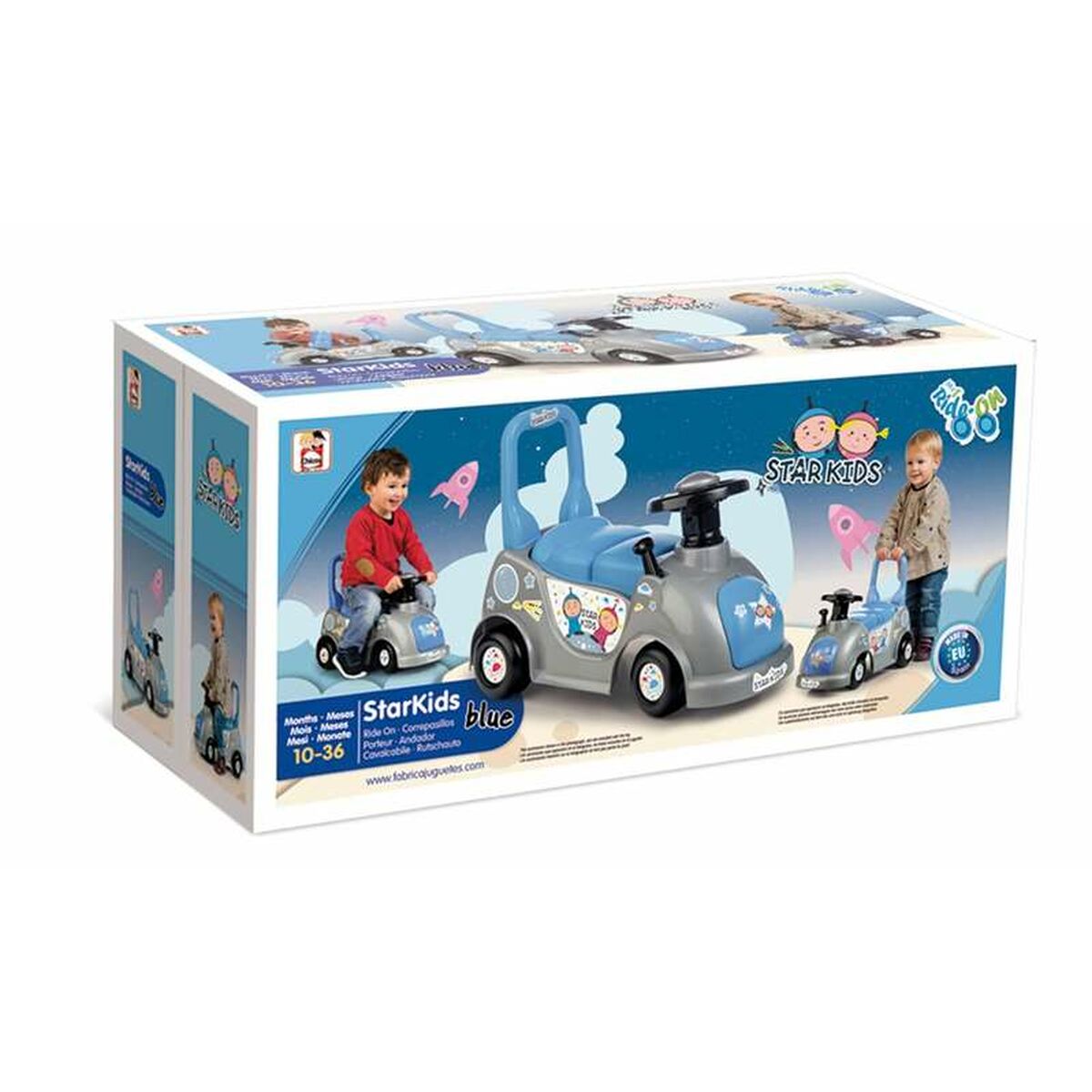 Tricycle Chicos Star Kids Blue 126 x 54 x 38 cm Tricycle Chicos Star Kids Blue 126 x 54 x 38 cm