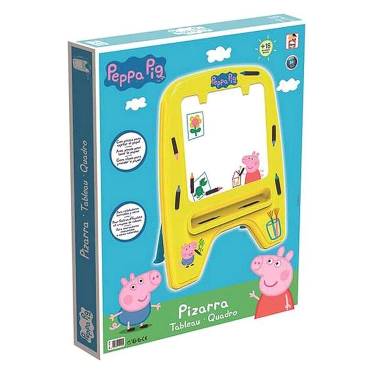 Magic Blackboard Peppa Pig 52199 Yellow 59 x 33 x 75 cm (59 x 33 x 75 cm) Magic Blackboard Peppa Pig 52199 Yellow 59 x 33 x 75 cm (59 x 33 x 75 cm)