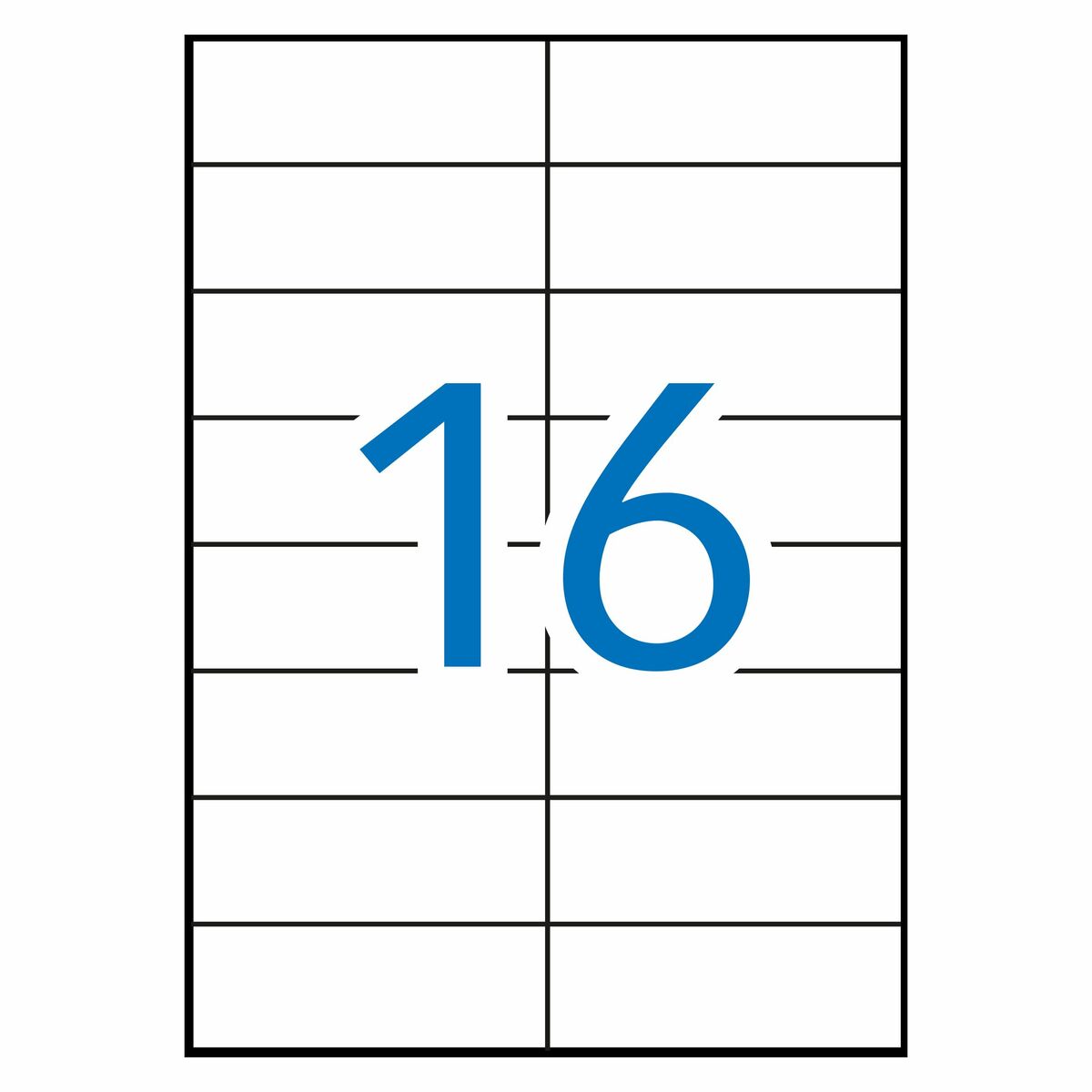 Adhesive labels Apli 1274 100 Sheets 105 x 37mm White Brass