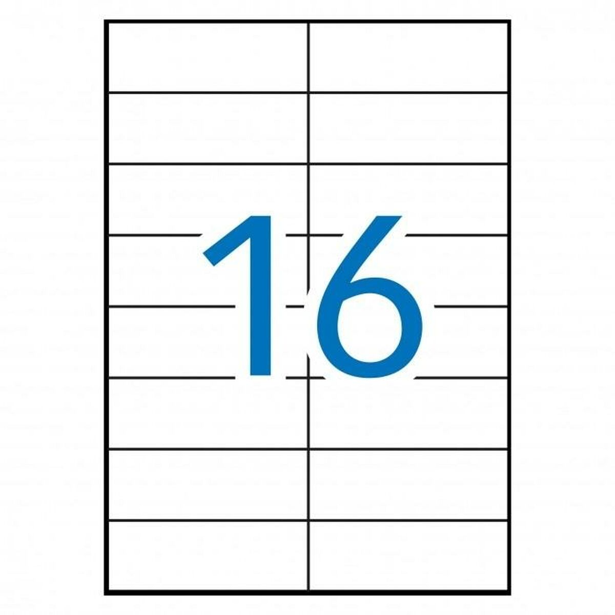 Printer Labels MULTI 3 White Upright 500 Sheets 105 x 37 mm