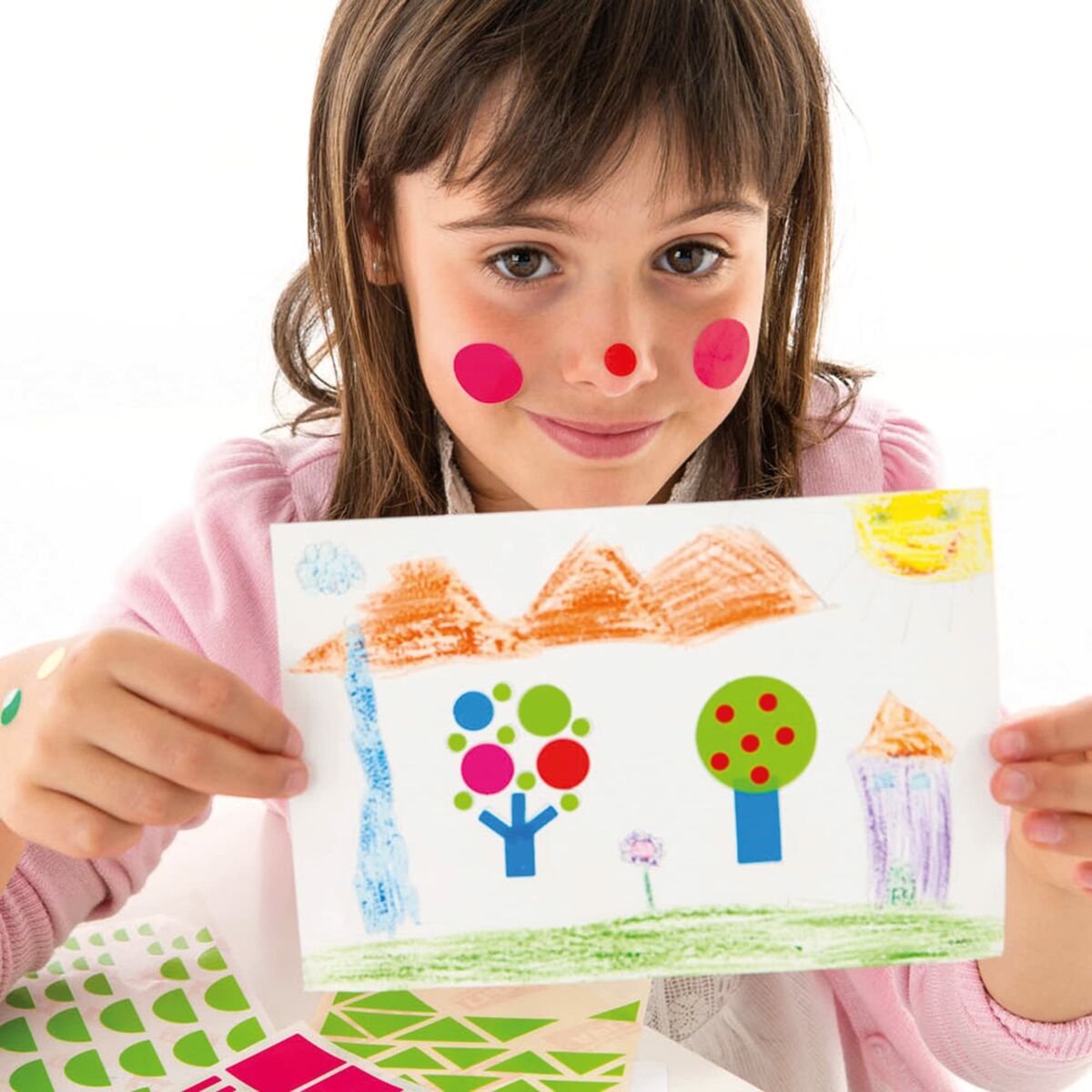 Stickers Apli Blue Circular