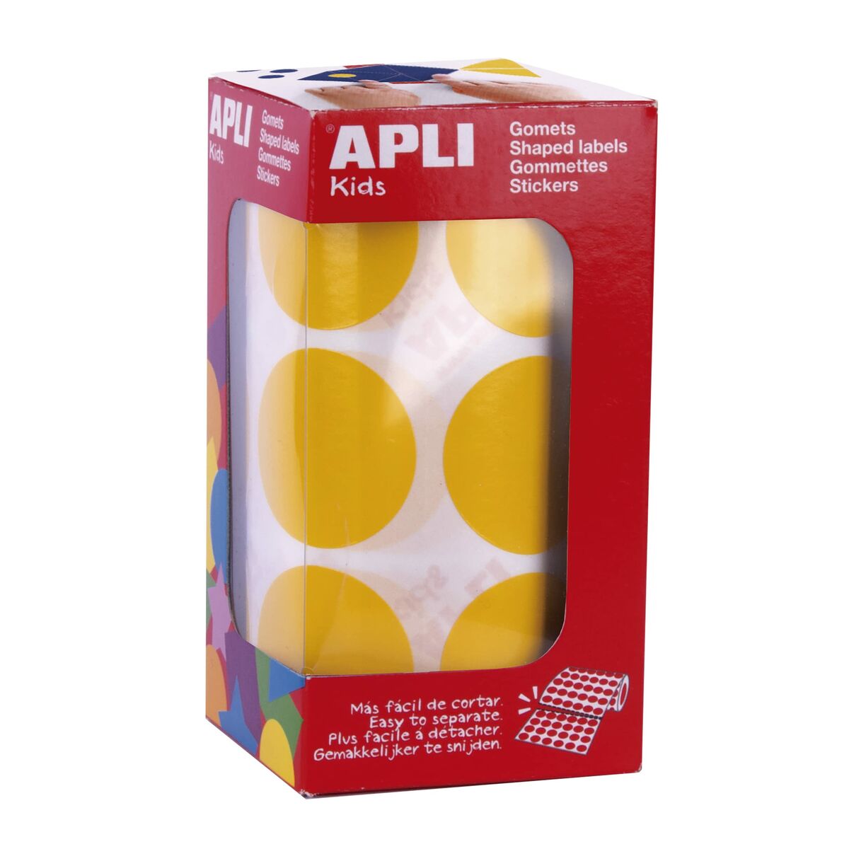 Stickers Apli Yellow Circular