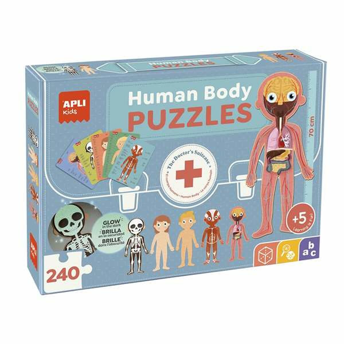 Puzzle Apli 19438 35 x 75 x 24 cm Human body 240 Pieces Puzzle Apli 19438 35 x 75 x 24 cm Human body 240 Pieces