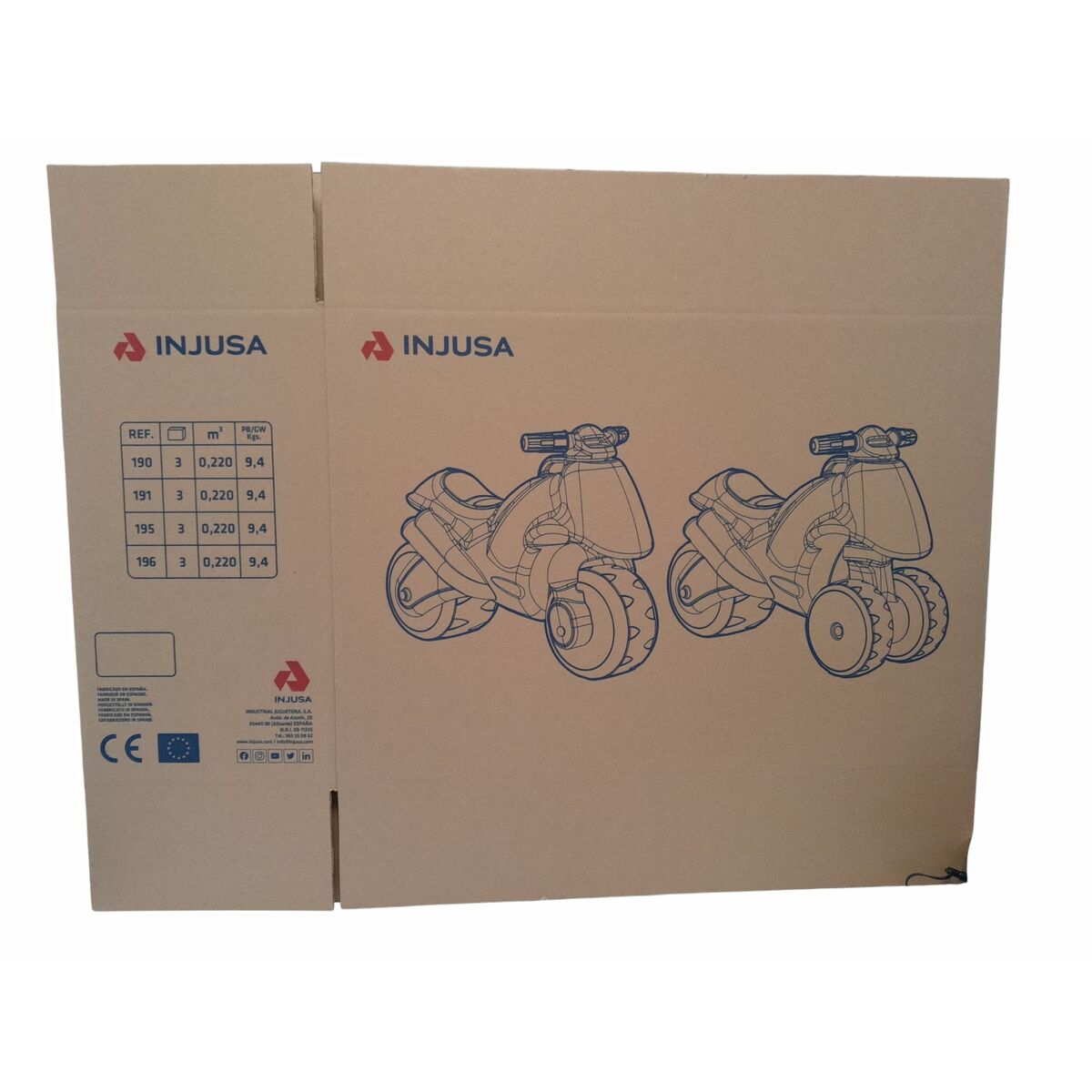 Foot to Floor Motorbike Injusa Multicolour 69 x 27,5 x 49 cm