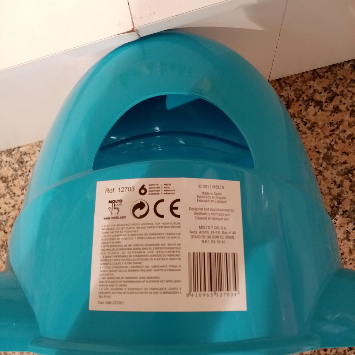 Potty Molt Bear Blue