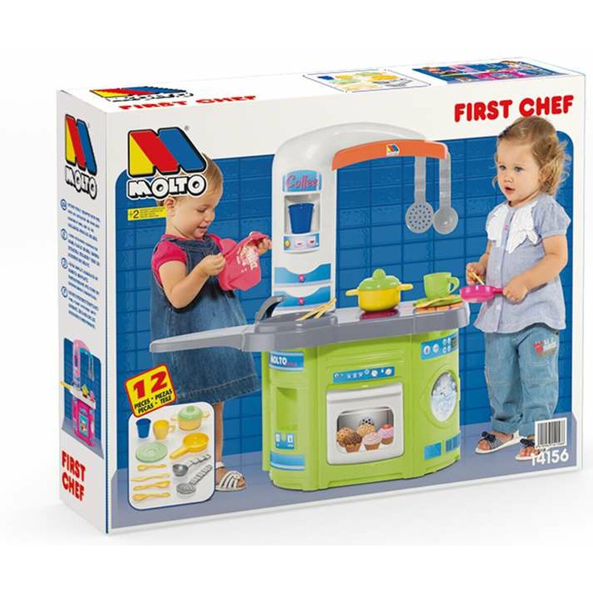 Toy kitchen Moltó 14156 68 cm (68 cm) Toy kitchen Moltó 14156 68 cm (68 cm)
