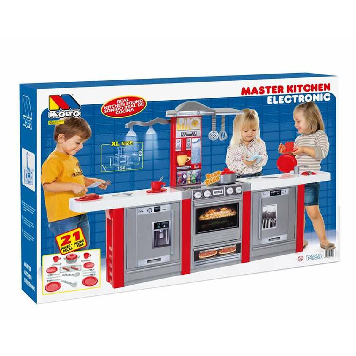 Toy kitchen Molt Masterkitchen 150 x 34 x 102 cm 15168