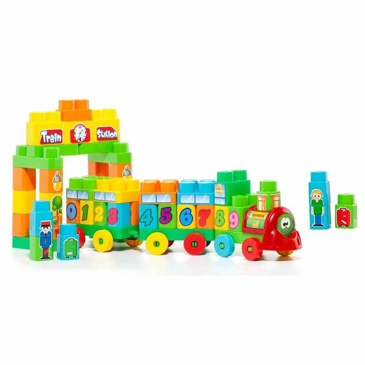 Lorry with Building Blocks Molt Train Station (70 pcs)