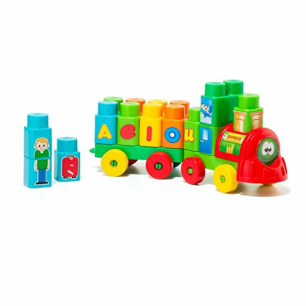 Lorry with Building Blocks Molt Aeiou Express (28 pcs)