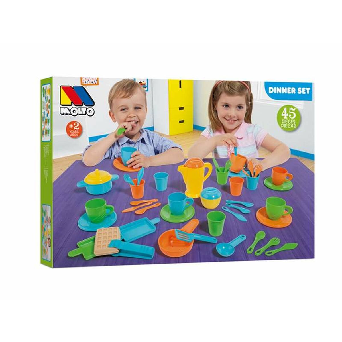 Childrens Dinner Set Molt 45 Pieces 15 Pieces