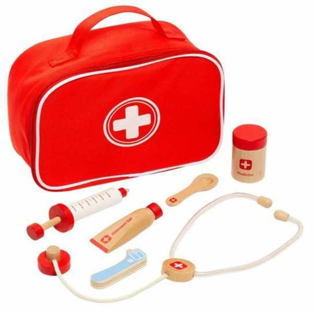 Toy Medical Case with Accessories Molt Wood (7 pcs)