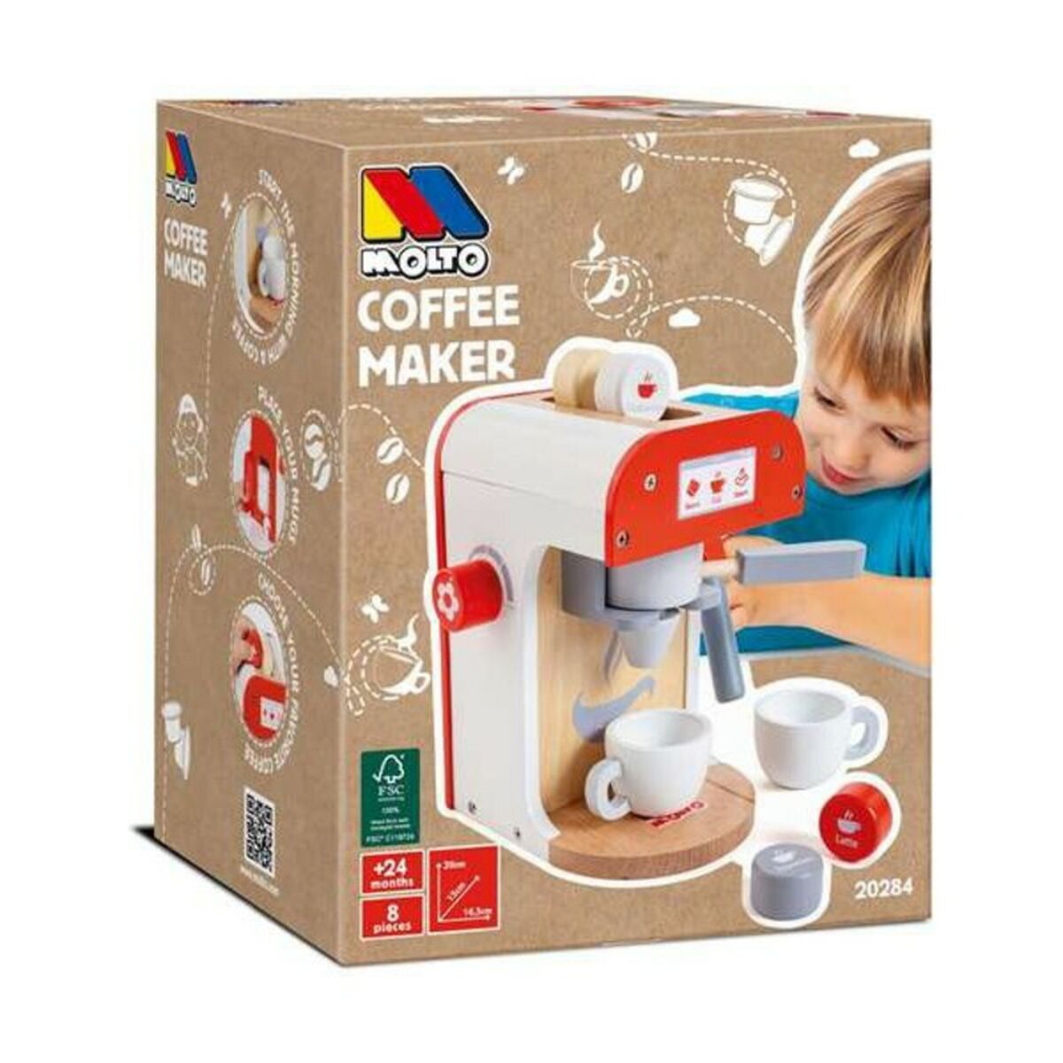 Toy coffee maker Molt 20284
