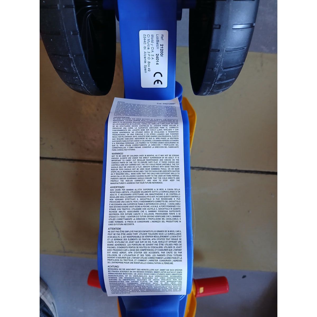 Tricycle Moltó Motorbike (53 cm)