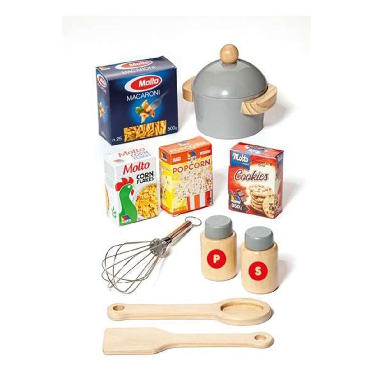 Toy kitchen Molt 21292 Wood Red (10 pcs)