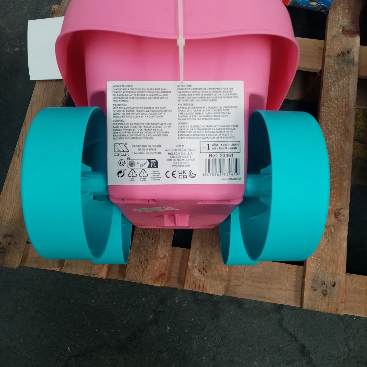 Building Blocks Molt 20 Pieces Trolley Pink