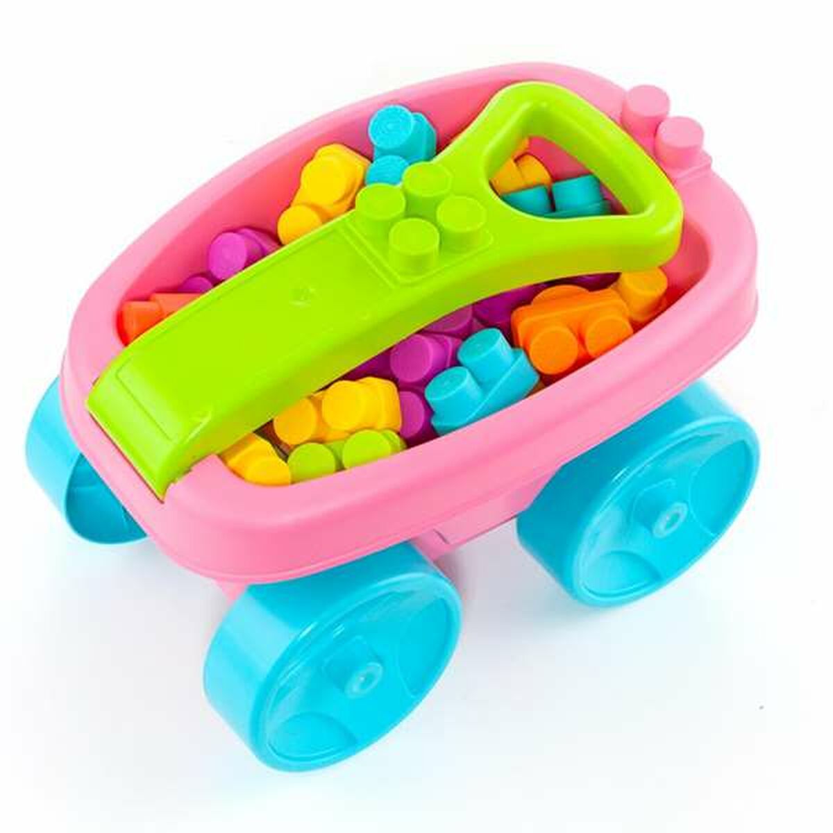 Building Blocks Molt 20 Pieces Trolley Pink