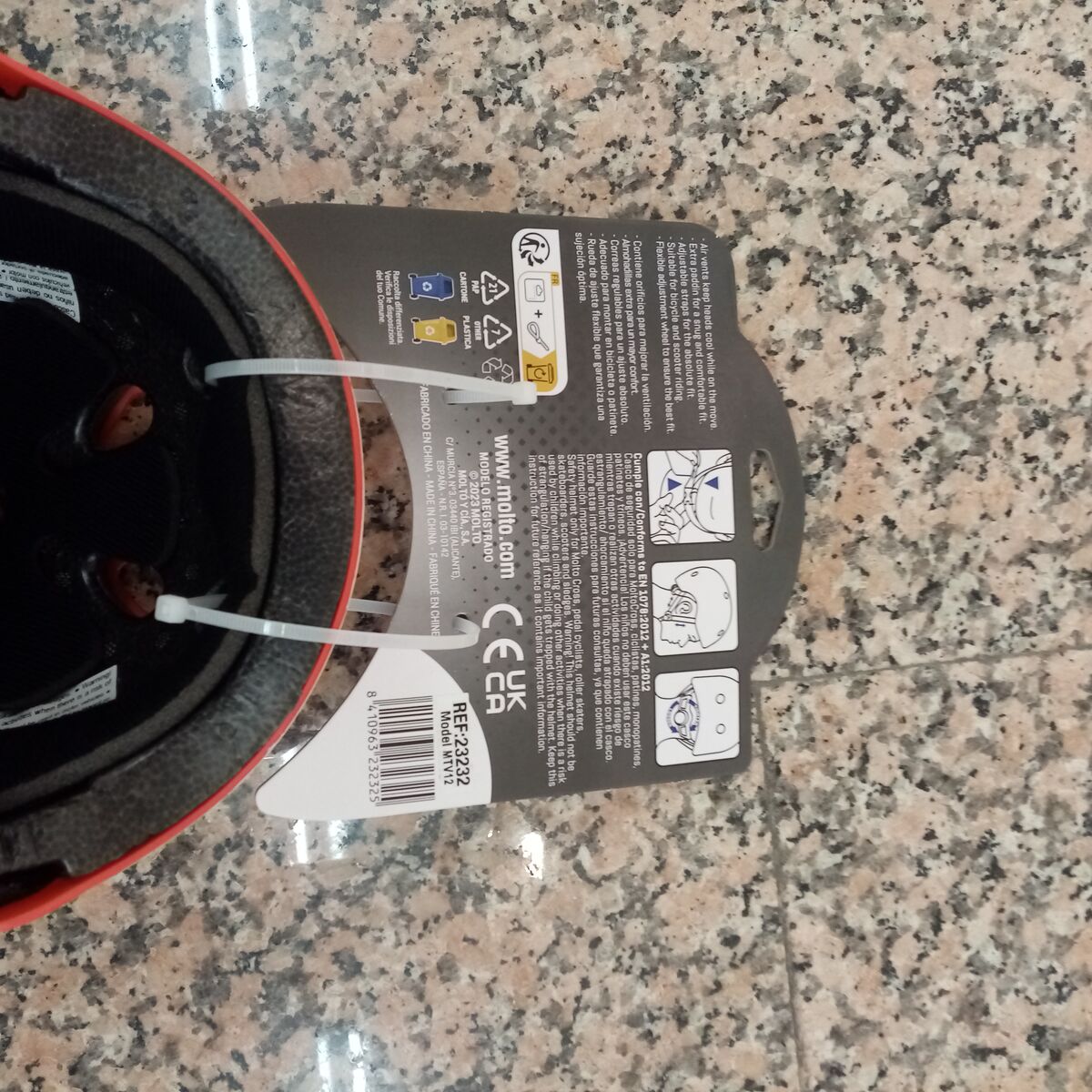 Children’s Cycling Helmet Molt Red Ladybird 26 x 21 x 16,5 cm