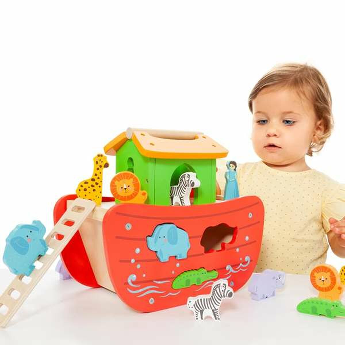 Playset Molt Noah’s ark Wood 17 Pieces