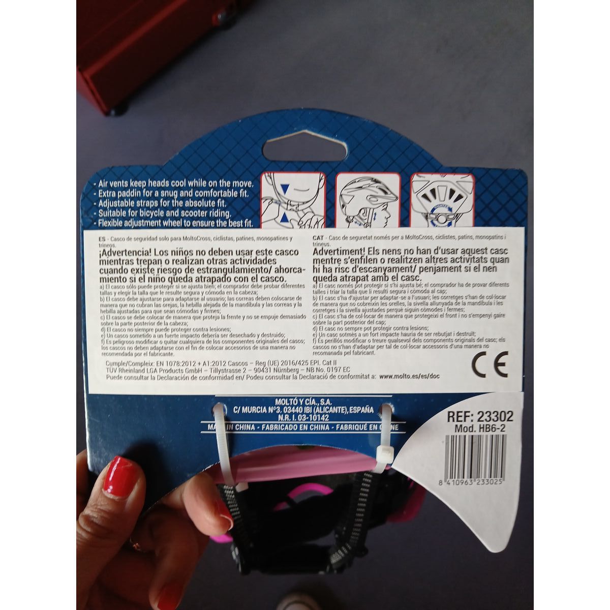 Children’s Cycling Helmet Moltó Pink 48-53 cm