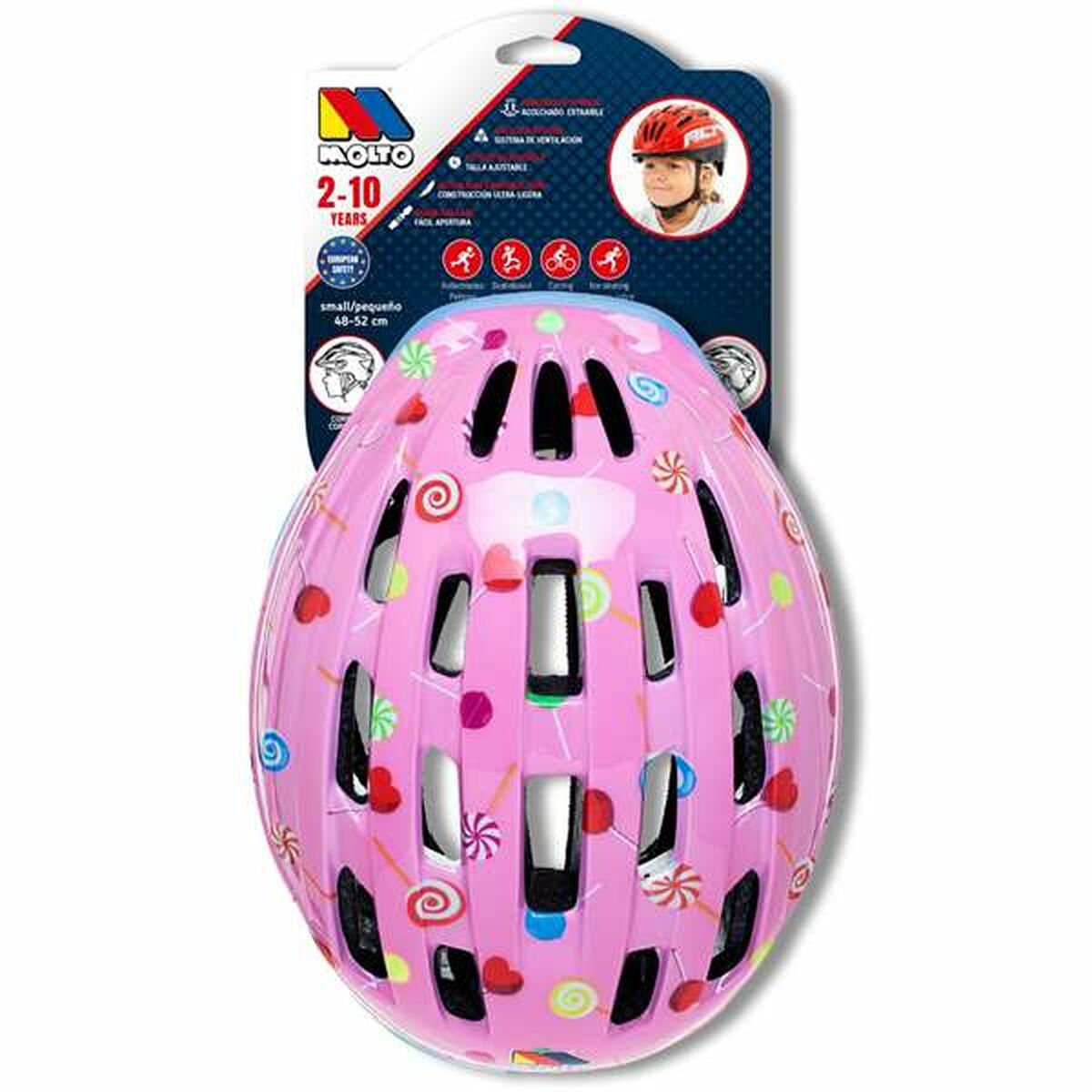 Children’s Cycling Helmet Moltó Pink 48-53 cm