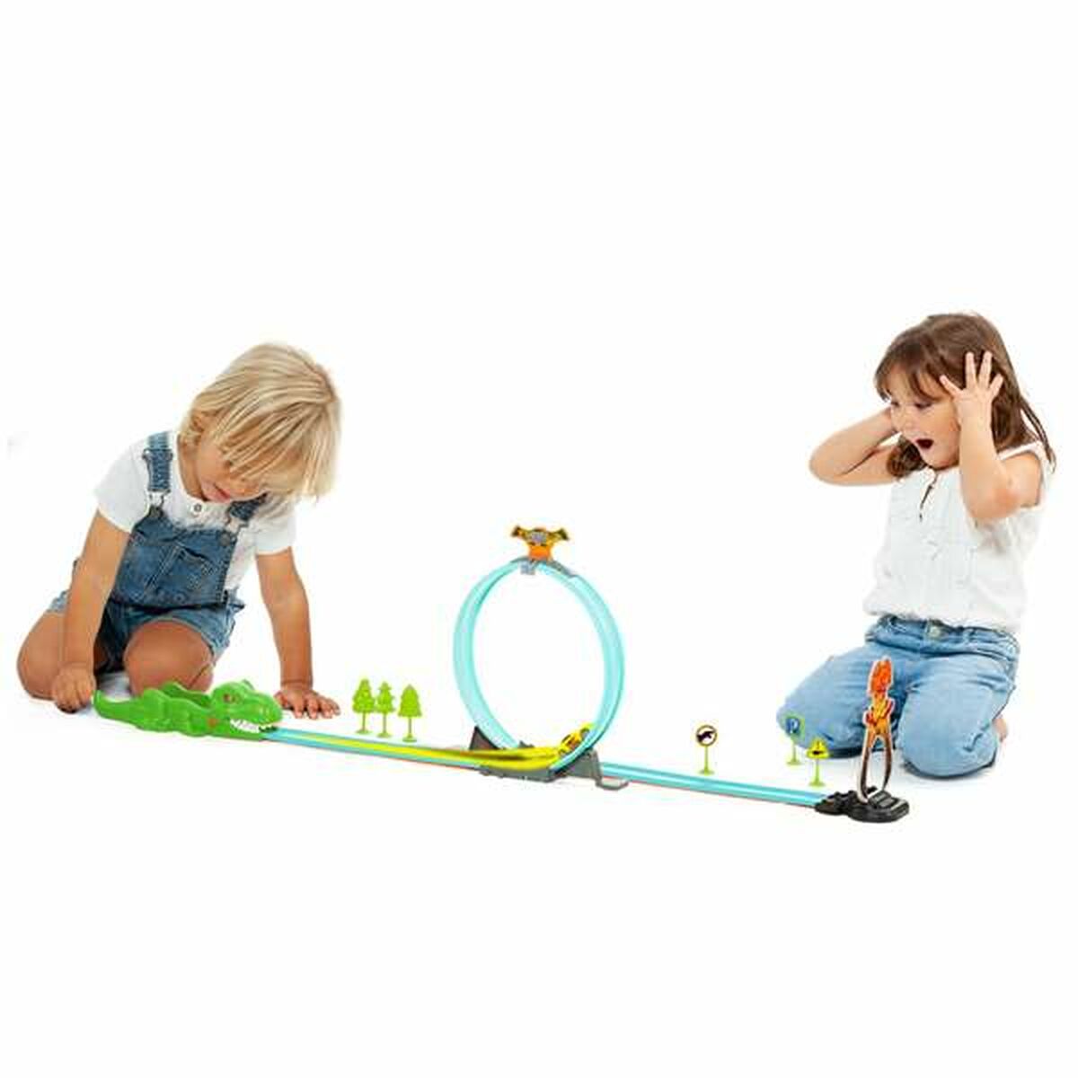 Racetrack MoltÃ³ 107 cm Dinosaur 17 Pieces