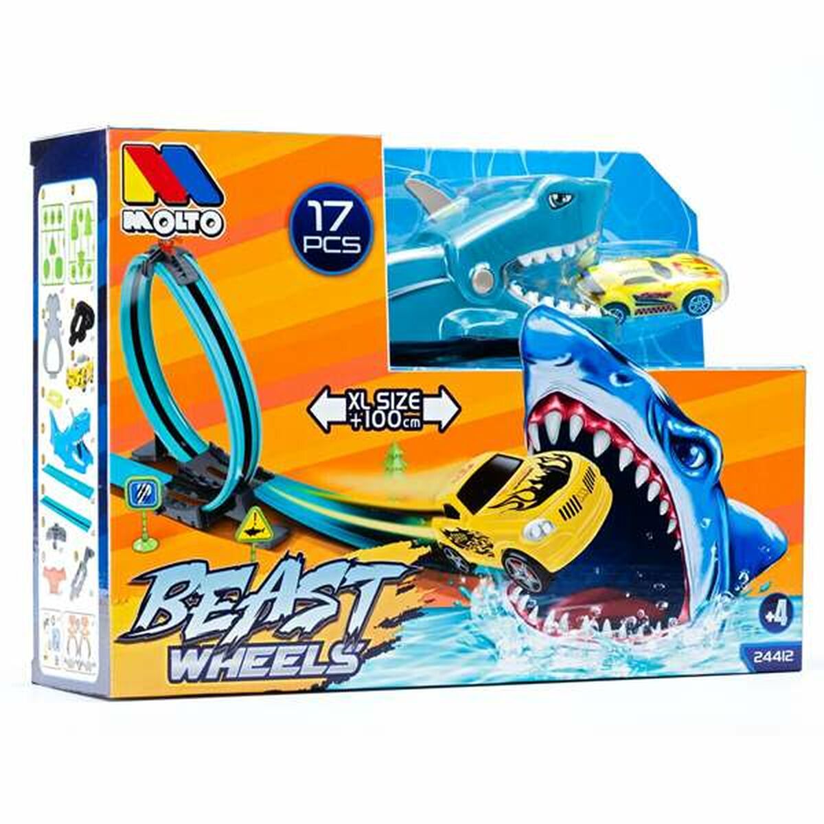 Racetrack Molt 107 cm Shark 17 Pieces Racetrack Molt 107 cm Shark 17 Pieces