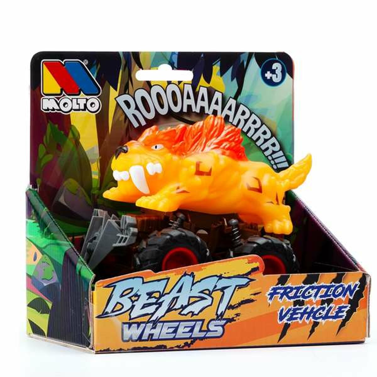 Friction Car MoltÃ³ Beast Wheels Multicolour