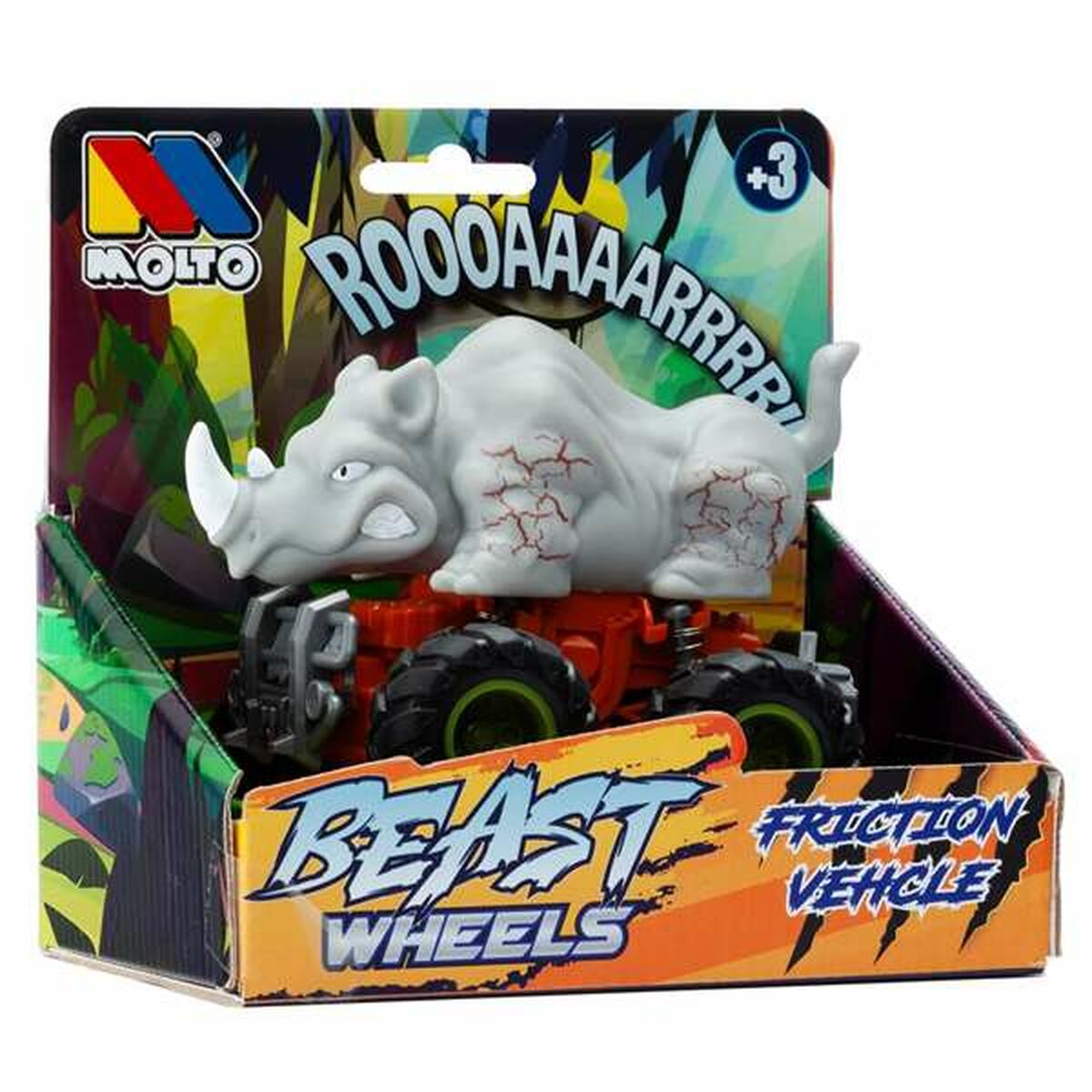 Friction Car MoltÃ³ Beast Wheels Multicolour