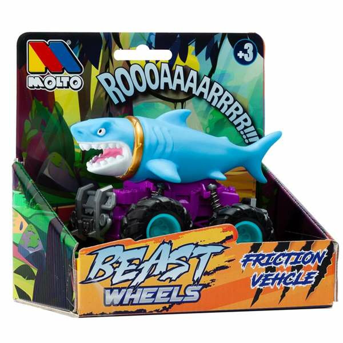 Friction Car MoltÃ³ Beast Wheels Multicolour