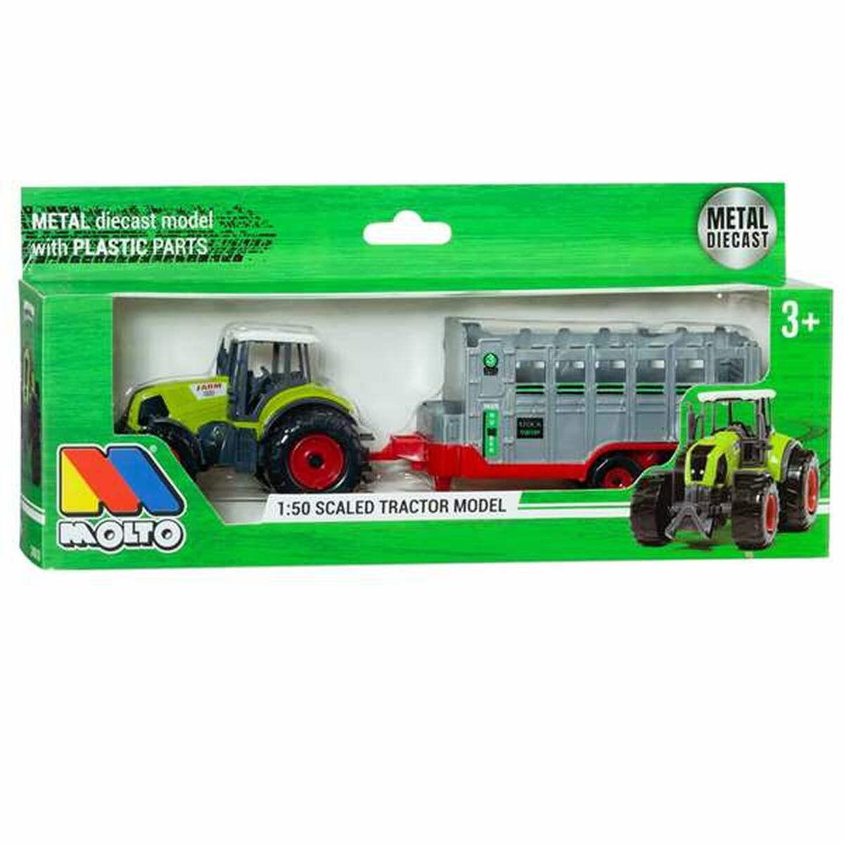 Toy tractor Molt 1:50
