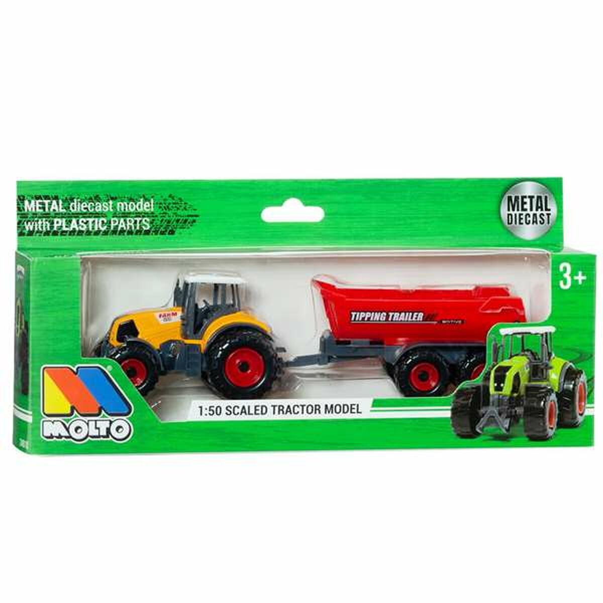 Toy tractor Molt 1:50