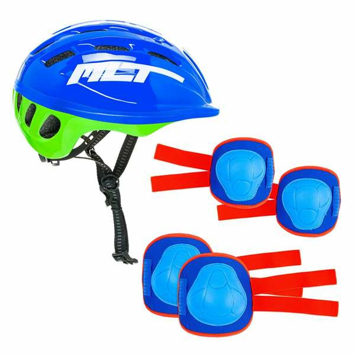 Set of helmets and knee pads Molt Blue 2-10 Years