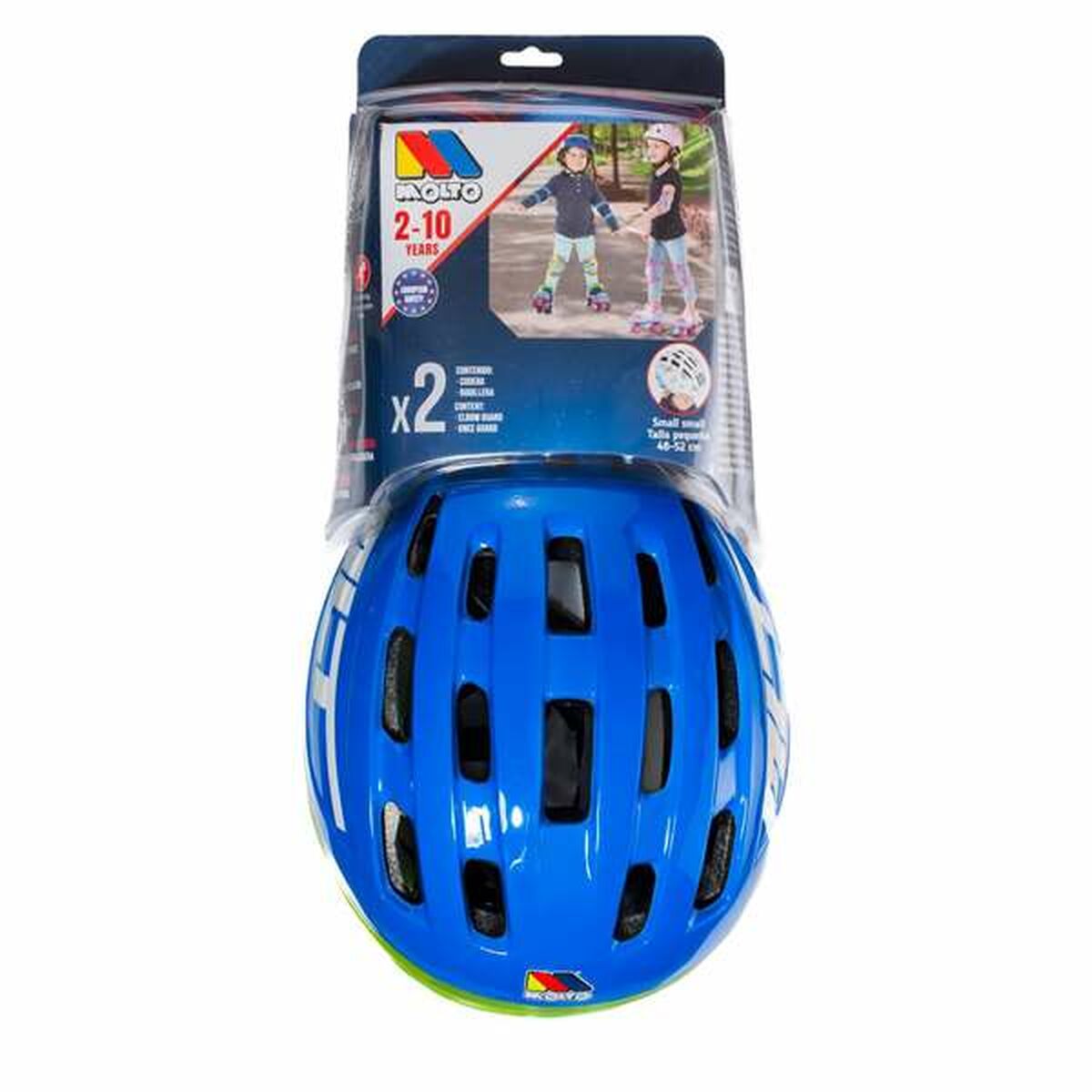 Set of helmets and knee pads Molt Blue 2-10 Years