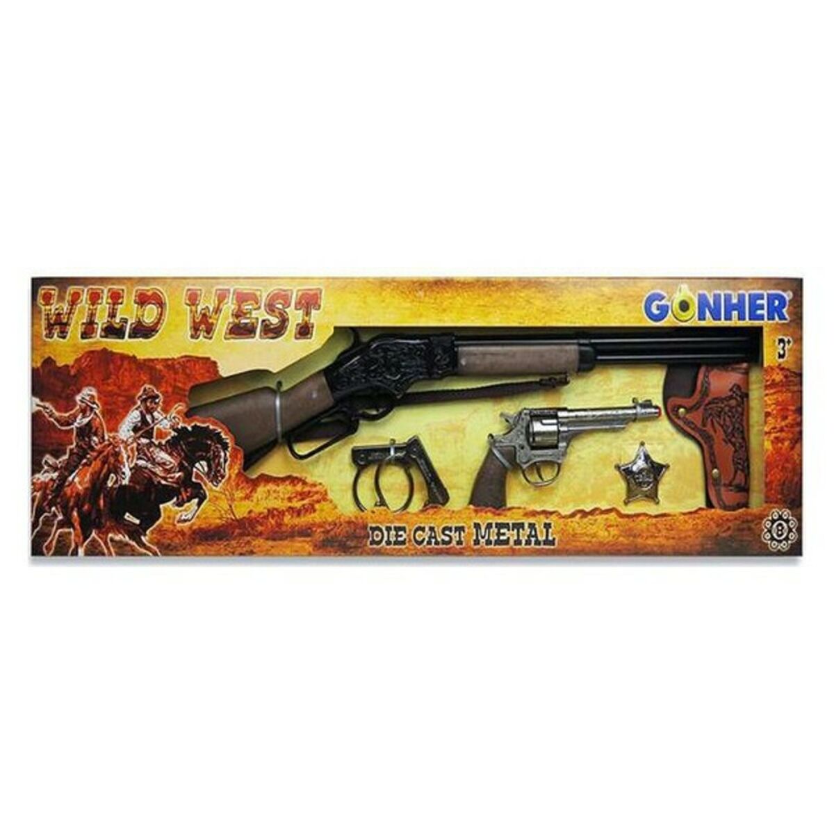 Set of Western Guns Gonher 498/0 77 x 23 x 5 cm (77 x 23 x 5 cm) Set of Western Guns Gonher 498/0 77 x 23 x 5 cm (77 x 23 x 5 cm)