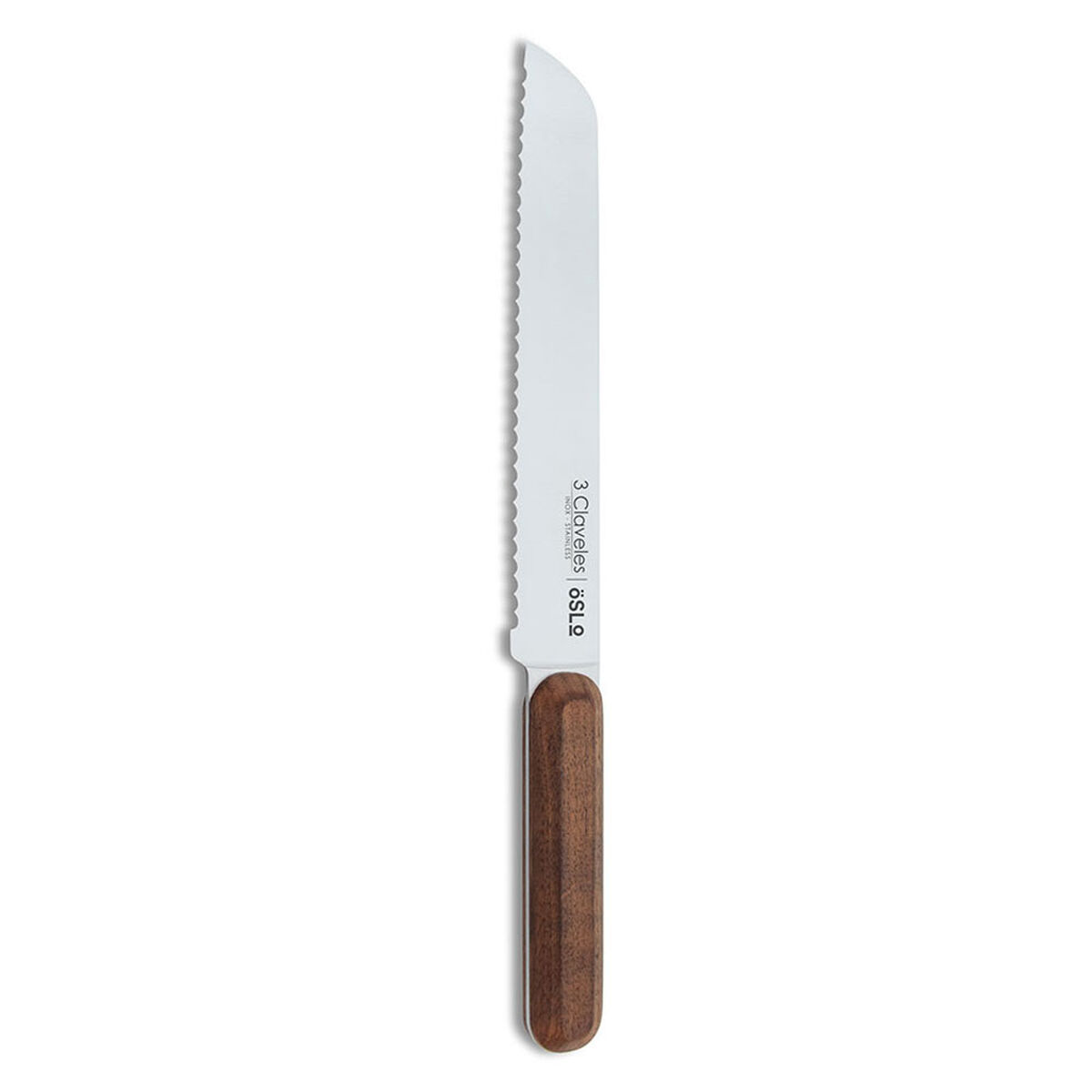 Bread Knife 3 Claveles Oslo Stainless steel 20 cm Bread Knife 3 Claveles Oslo Stainless steel 20 cm