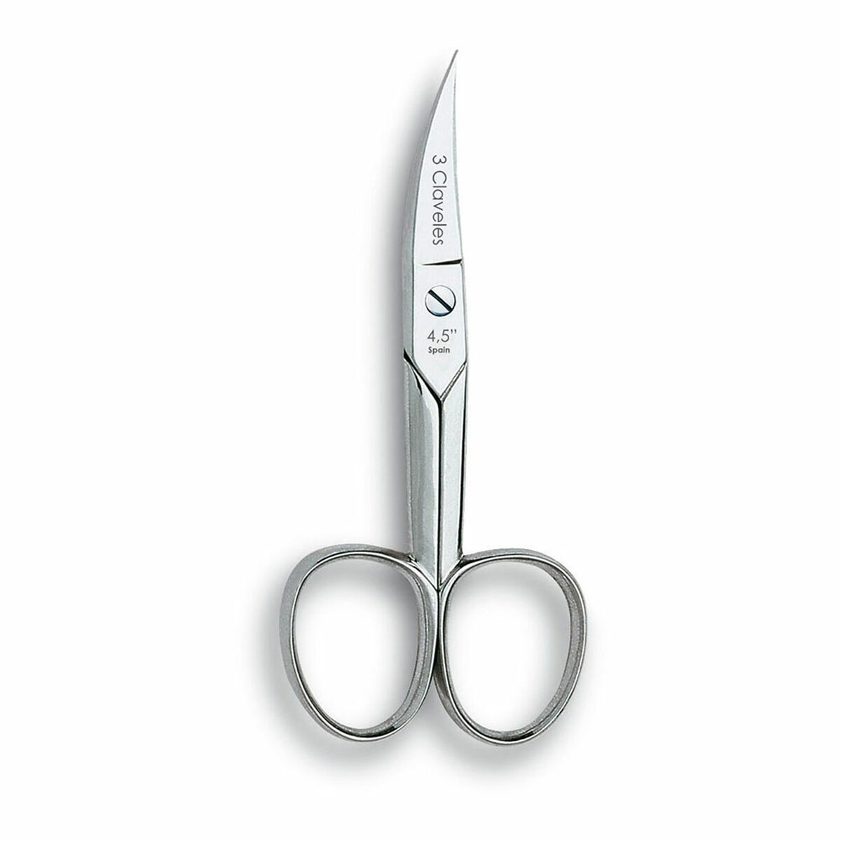 Nail Scissors 3 Claveles Carbon steel Curved 4,5″ Curve