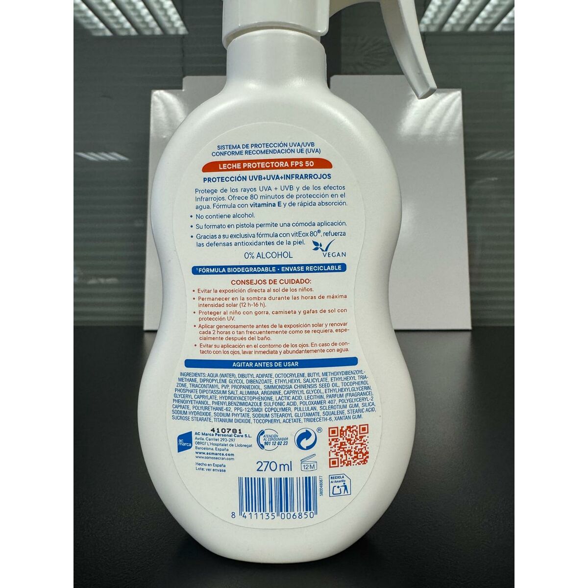 Sun Block Ecran Denenes Spf 50+ 270 ml