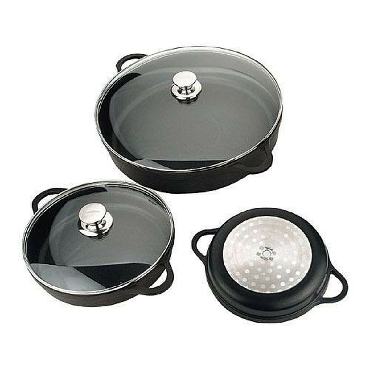 Casserole with lid Valira 4135/25 Black 24 cm Casserole with lid Valira 4135/25 Black 24 cm