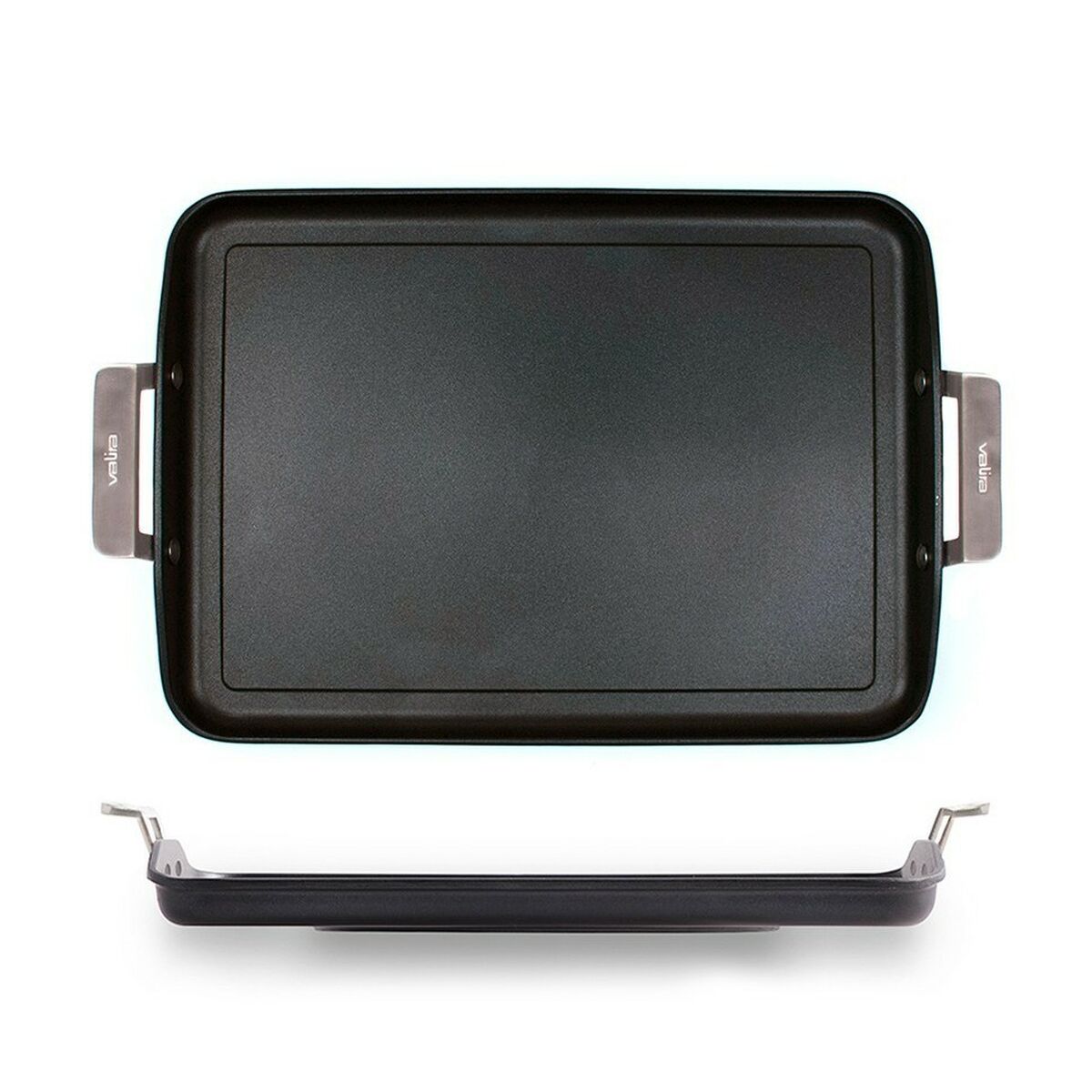 Flat grill plate Valira 4674/25 Black Metal Flat grill plate Valira 4674/25 Black Metal