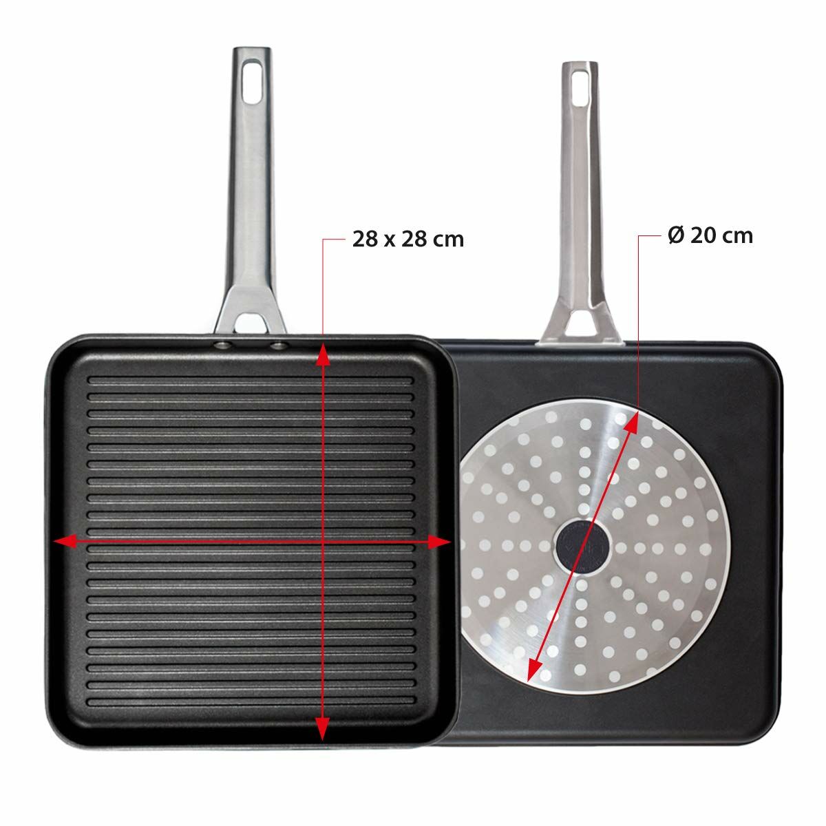 Barbecue Valira AIRE 28X28 Black Aluminium  28 cm