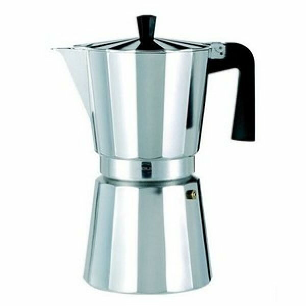 Italian Coffee Pot Valira VITRO 12T Silver Aluminium 12 Cups Italian Coffee Pot Valira VITRO 12T Silver Aluminium 12 Cups