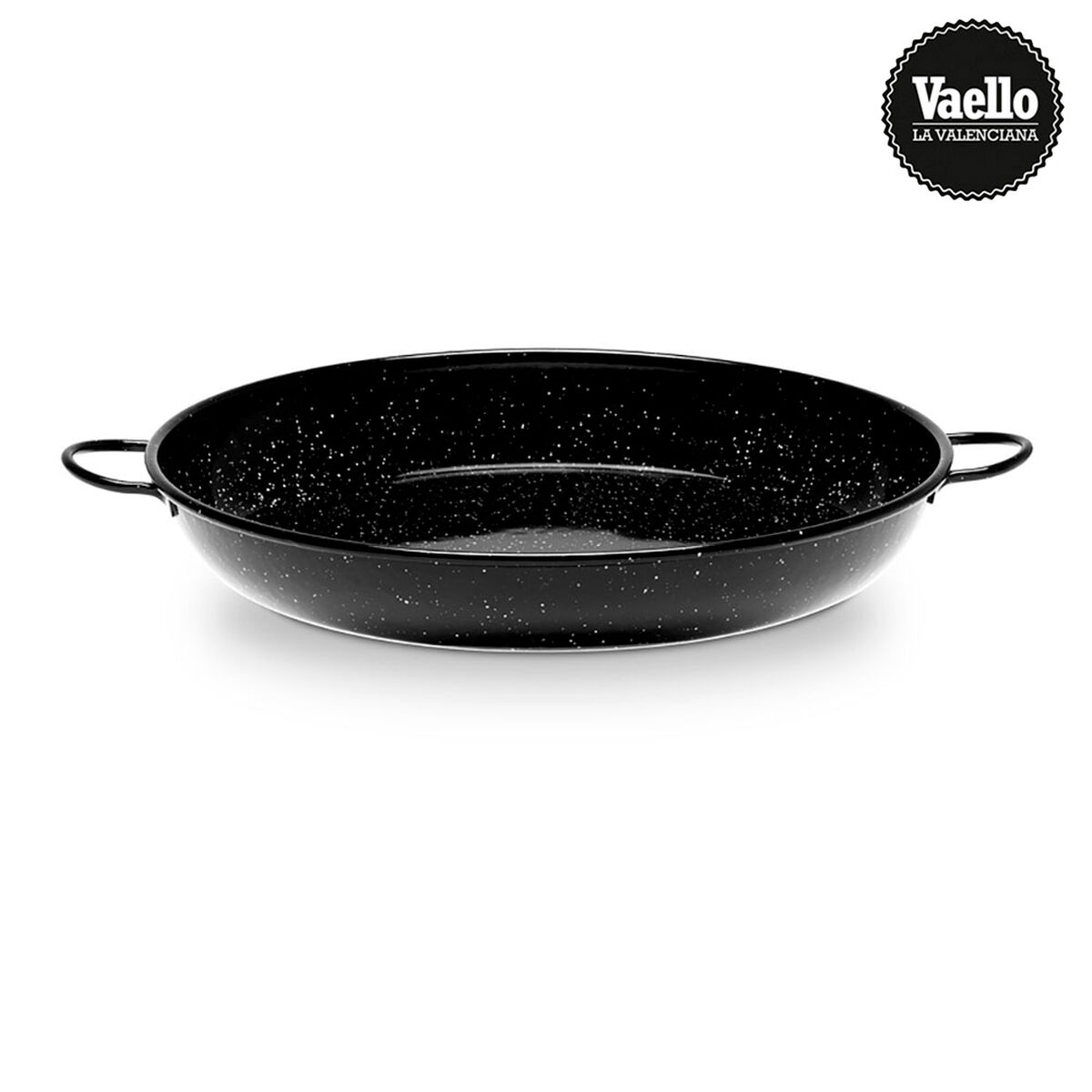 Saucepan Vaello Black Enamelled Steel Ø 34 cm 1 L Saucepan Vaello Black Enamelled Steel Ø 34 cm 1 L