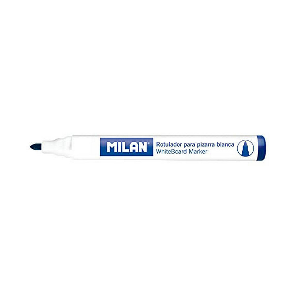 felt-tip pens Milan Whiteboard 12 Units Blue PVC