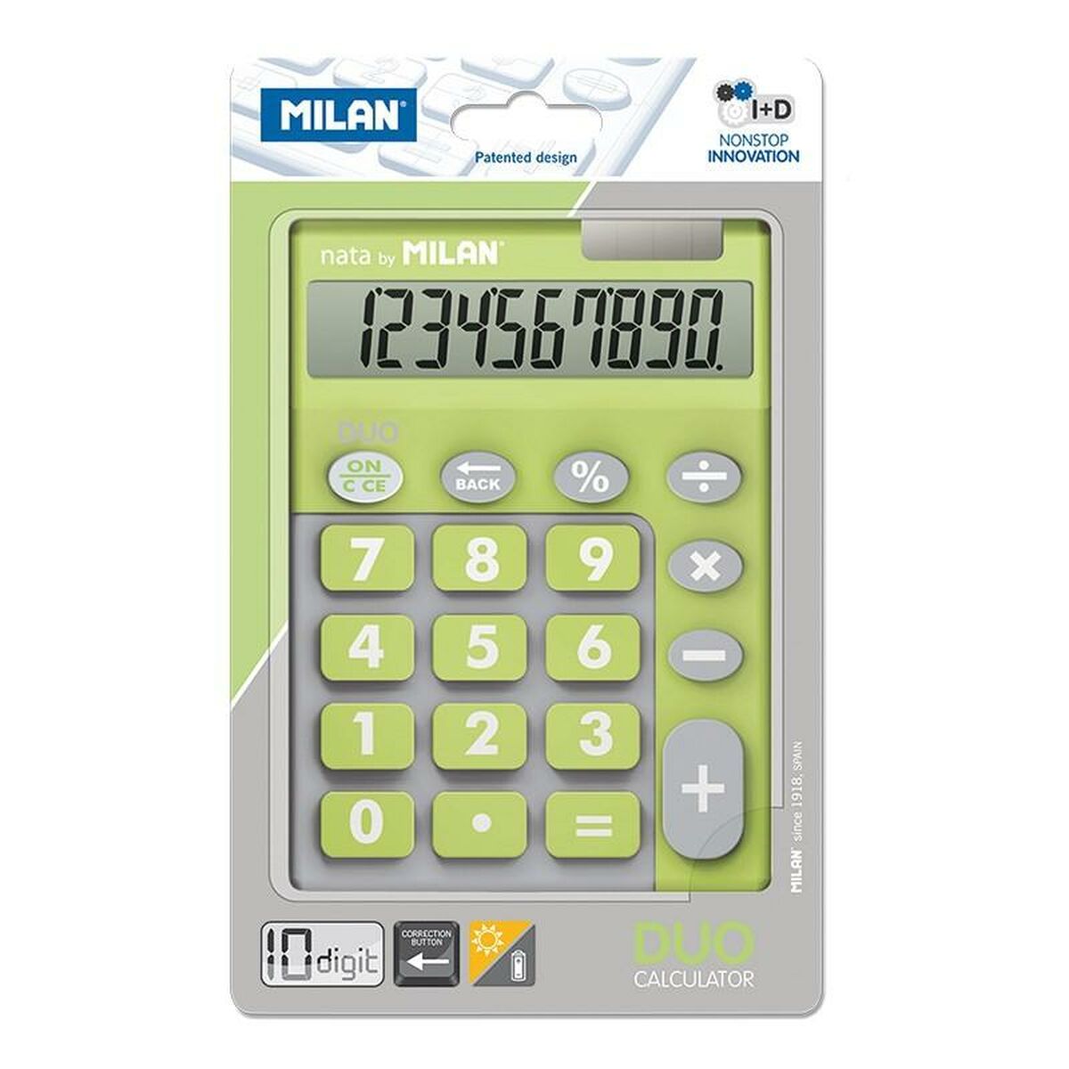 Calculator Milan DUO Green 14,5 x 10,6 x 2,1 cm Calculator Milan DUO Green 14,5 x 10,6 x 2,1 cm