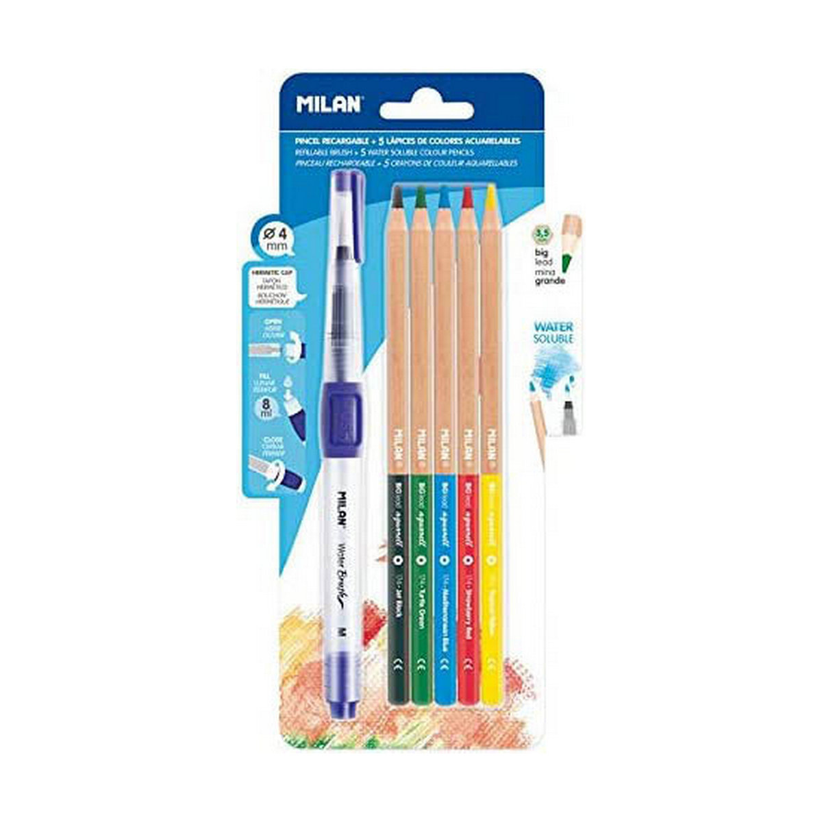 Colouring pencils Milan Watercolours Multicolour Colouring pencils Milan Watercolours Multicolour