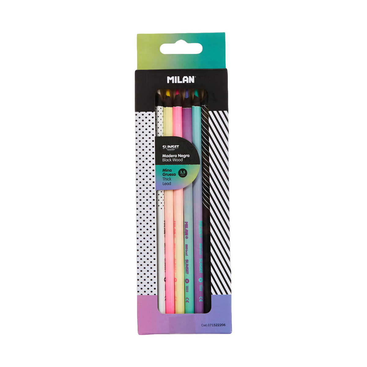 Colouring pencils Milan Sunset Yellow Multicolour Colouring pencils Milan Sunset Yellow Multicolour