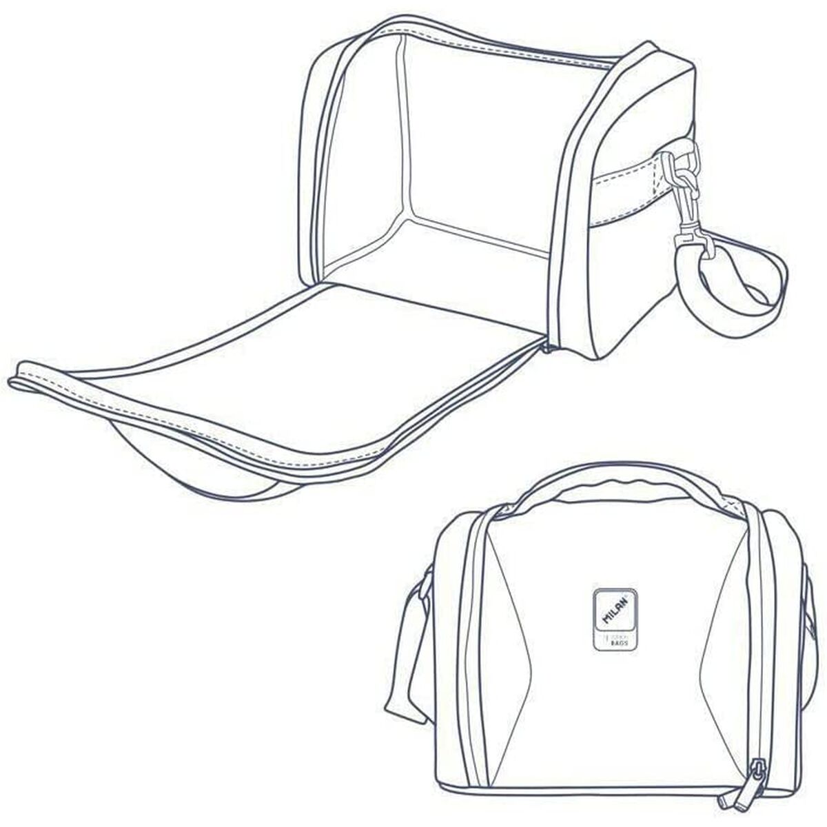 Cool Bag Milan Sunset Black 24,5 x 20 x 16 cm