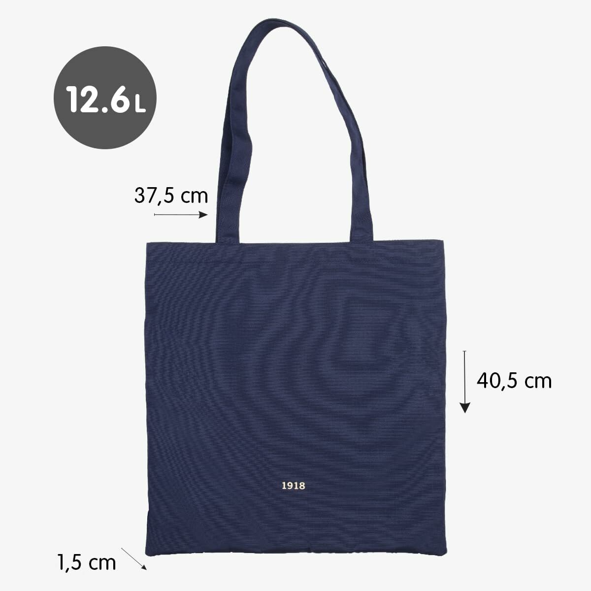 Fabric bag Milan Navy Blue 41 x 38 x 0,5 cm